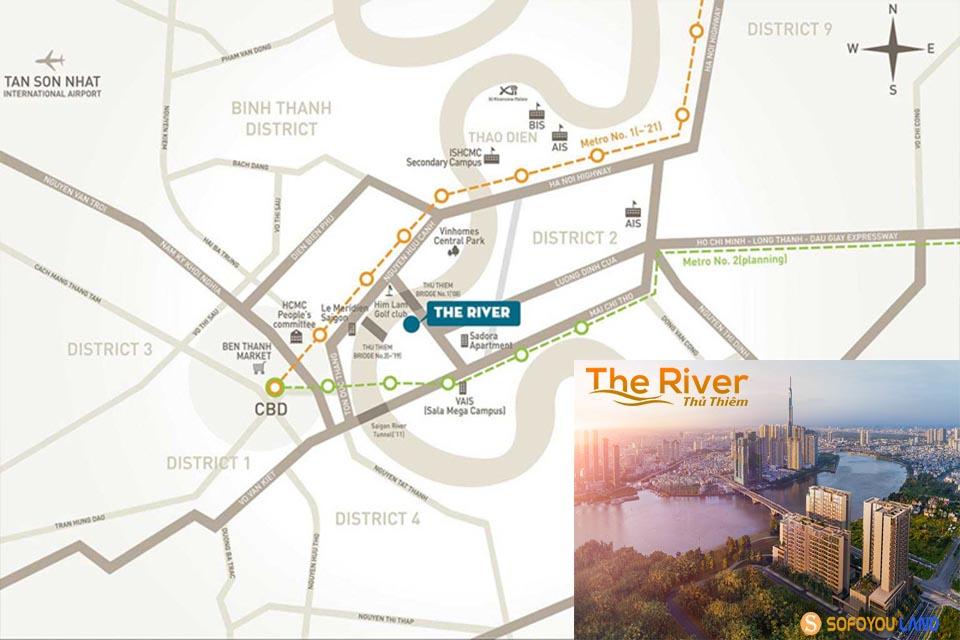 vi tri can ho the river thu thiem